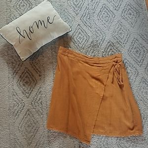 A New Day Linen Wrap Skirt